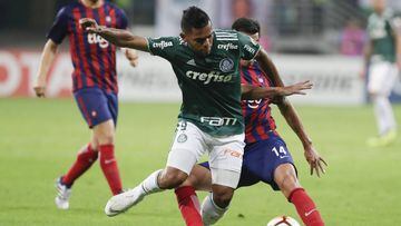 Miguel Borja en el partido entre Palmeiras y Cerro Porte&ntilde;o por Copa Libertadores