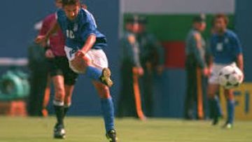 Italians will forever remember the 1994 World Cup for Roberto Baggio's stunning penalty miss in the final over Brazil. Yet it was an 88th minute winner from the 'Divine Ponytail' that helped the Azzurri overcome a stubborn Spanish side in a lively quarter