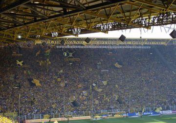 The 30,000-strong 'Yellow Wall' is an intidmidating sight for visiting teams