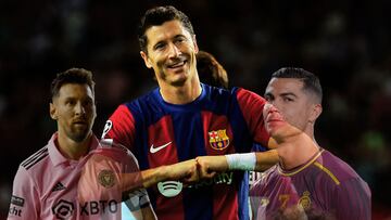 Lewandowski, Ronaldo and Messi