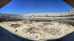 Imagen de las obras del que será nuevo estadio del Valencia.