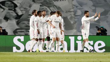 Benzema scored after 34 minutes, before Ramos converted a Vinicius-won penalty on 60&#039;. A Luis Muriel free-kick for the visitors was cancelled out by Asensio&#039;s strike.