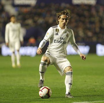 Madrid's midfield of Luka Modric (above), Casemiro and Toni Kroos was disappointing at Levante on Sunday.