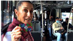 Claudia Sheinbaum supervisa funcionamiento del transporte público en CDMX ¿qué encontró?