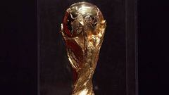 El trofeo de la Copa Mundial de la FIFA.