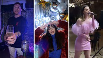 ‘Canelo’ Álvarez, Danna Paola, Belinda, Nodal y más famosos celebraron en grande el Año Nuevo