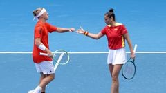 Sara Sorribes y Alejandro Davidovich cierran en el dobles la victoria para España.