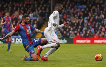Damien Delaney was judged to have tripped Benteke. Was there contact?