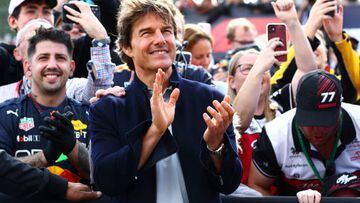 GP de Gran Bretaña: Papá de Checo Pérez festeja junto a Tom Cruise
