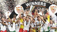 El Sevilla celebra su Séptima Europa League.