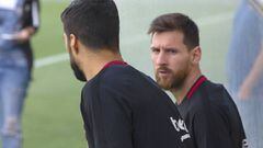 Messi no se entrena a dos días del Atlético-Barcelona