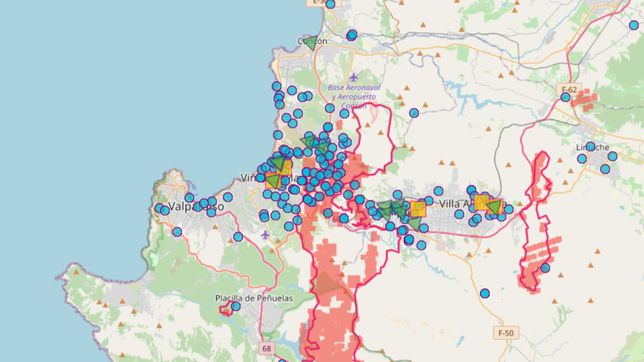 Incendios forestales en Chile, hoy 5 de febrero: mapa en tiempo real y de la Nasa, focos activos en Viña del Mar, Valparaiso, Quilpué... 