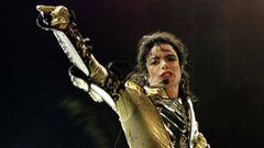 Michael Jackson en un concierto en Viena durante su gira &quot;HIStory World Tour&quot;.  