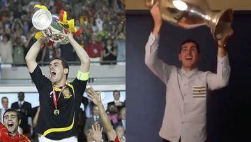 Casillas llena de nostalgia las redes volviendo a levantar la Eurocopa antes del sorteo
