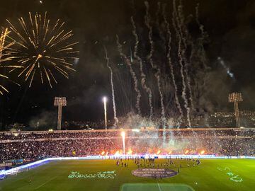 Final de ida de la Copa BetPlay entre Millonarios y Atlético Nacional en El Campín.