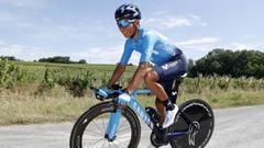 Nairo Quintana en un d&iacute;a de descanso del Tour de Francia.