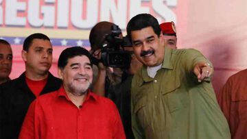 Maradona y Maduro jugarán juntos un partido en Venezuela