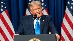 El presidente de los Estados Unidos, Donald Trump, habla en la Convenci&oacute;n Nacional Republicana en Charlotte, Carolina del Norte, Estados Unidos, el 24 de agosto de 2020.