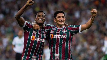 Jhon Arias y Germán Cano en Fluminense