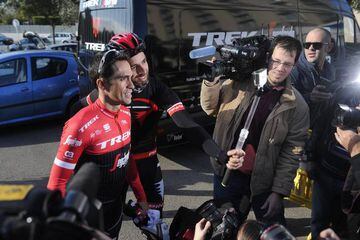 Contador, con el nuevo maillot del Trek.