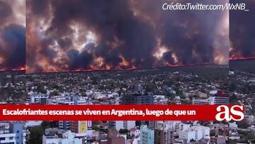 Escalofriantes escenas se viven en Argentina tras incendio fuera de control