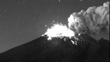 Video: Así se vieron las impresionantes bombas de lava del Popocatépetl