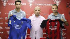 El Mirandés confirma los fichajes de Cristian González y Joao Costa