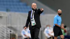 Gerard Zaragoza, entrenador espa&ntilde;ol del Shabab Al Ahli, durante un partido de Champions League asi&aacute;tica.
