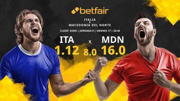 Italia vs. Macedonia del Norte: horario, TV, estadísticas, clasificación y pronósticos