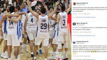De Macri a Ginóbili, todos los mensajes para la Selección argentina de básquet