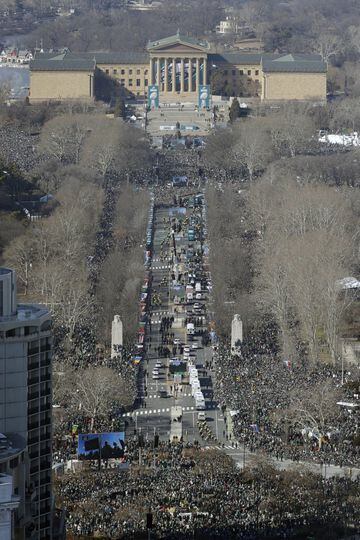 Las imágenes del desfile de los Eagles en Philadelphia tras el Super Bowl LII
