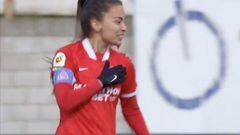 El gol de Isabella Echeverri en el derbi contra Betis y lo dedica a Natalia Gait&aacute;n