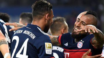 Bayern con Vidal llega al liderato tras ajustada victoria
