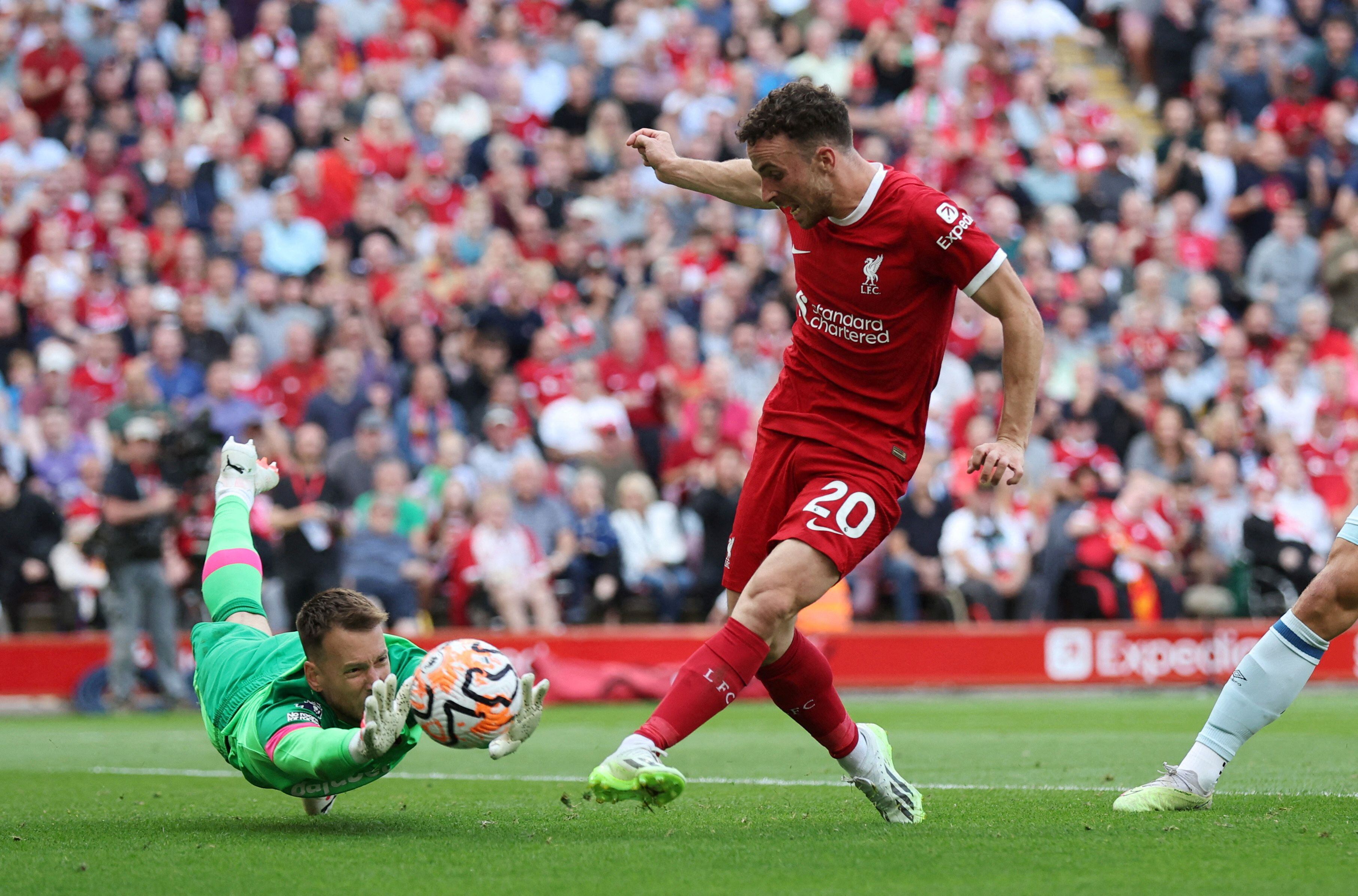 Liverpool's Diogo Jota left out after illness