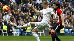 Toni Kroos in action against Athletic Bilbao. 