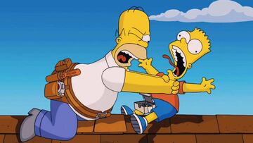 Los Simpson - Homer estrangula a Bart
