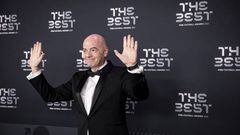 PARIS, FRANCE - FEBRUARY 27: Giovanni Infantino, President of FIFA attends The Best FIFA Football Awards 2022 on February 27, 2023 in Paris, France. (Photo by Sathiri Kelpa/Anadolu Agency via Getty Images)