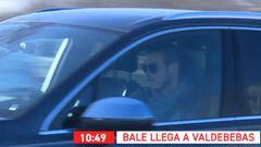Bale llegó por los pelos al entrenamiento del Madrid