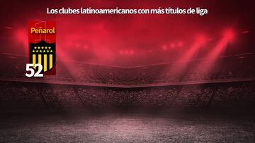 Los clubes latinoamericanos con más títulos de liga