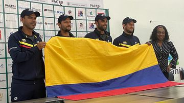 MinDeporte entrega pabellón nacional a equipo colombiano de Copa Davis