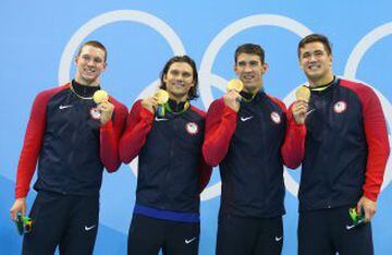 El último oro de Michael Phelps, en 4x100 estilos, en Río 2016.