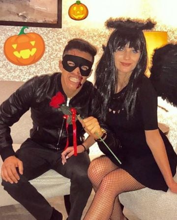 Alexis y Valdivia se lucen con disfraces de Halloween