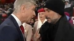El extraño 'discurso' de Wenger a Pep antes del Arsenal-City