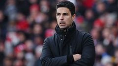 London (United Kingdom), 20/01/2024.- Arsenal manager Mikel Arteta follows the English Premier League soccer match between Arsenal FC and Crystal Palace FC at the Emirates Stadium in London, Britain, 20 January 2024. (Reino Unido, Londres) EFE/EPA/ANDY RAIN EDITORIAL USE ONLY. No use with unauthorized audio, video, data, fixture lists, club/league logos, 'live' services or NFTs. Online in-match use limited to 120 images, no video emulation. No use in betting, games or single club/league/player publications.
