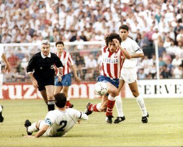 Hizo historia en el Atlético, con el que jugó cinco temporadas y media (87-88 a la 92-93) y posteriormente en la 97-98. Uno de los mejores extranjeros en la historia del club madrileño. Memorable su gol al Real Madrid en la final de Copa del 92. Los afici