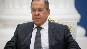 Russian Foreign Minister Sergei Lavrov waits before a meeting of President Vladimir Putin with members of the Security Council at the Kremlin in Moscow, Russia November 18, 2022. Sputnik/Mikhail Metzel/Pool via REUTERS ATTENTION EDITORS - THIS IMAGE WAS PROVIDED BY A THIRD PARTY.
