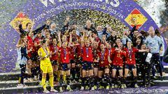 La seleccion española campeona de la Women's Nations League.
 