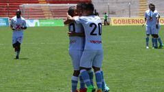 Real Garcilaso celebra un gol en el Torneo Clausura de Per&uacute;.