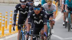 AMDEP6476. PAIPA (COLOMBIA), 06/02/2024.- El colombiano Nairo Quintana de Movistar team compite en la primera etapa del Tour Colombia 2024 hoy, entre Paipa y Duitama (Colombia). EFE Carlos Ortega
