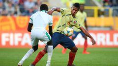 Jaime Alvarado durante el partido entre Colombia y Senegal por el Mundial Sub 20.